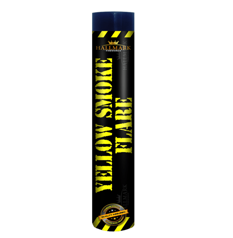 1 x 90 - 120 Seconds Hallmark Smoke Flares - Yellow