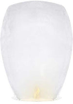 10 Pack Chinese Sky Lanterns - White Colour
