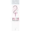 1 Packet of 7" Unique Party Number 2 Cake Sparkler (1 per pack) - Pink