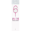 1 Packet of 7" Unique Party Number 6 Cake Sparkler (1 per pack) - Pink