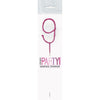 1 Packet of 7" Unique Party Number 9 Cake Sparkler (1 per pack) - Pink