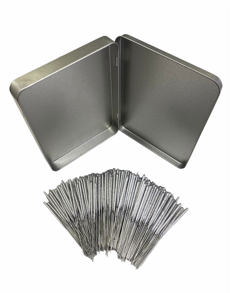 250 x 4" Silver Cake Sparklers in Premium Hinged Storage Tin