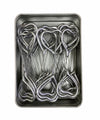 40 x 4" Heart Shaped Silver Cake Sparklers in Premium Storage Tin