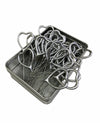 40 x 4" Heart Shaped Silver Cake Sparklers in Premium Storage Tin