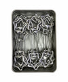 40 x 4" Star Shaped Silver Cake Sparklers in Premium Storage Tin