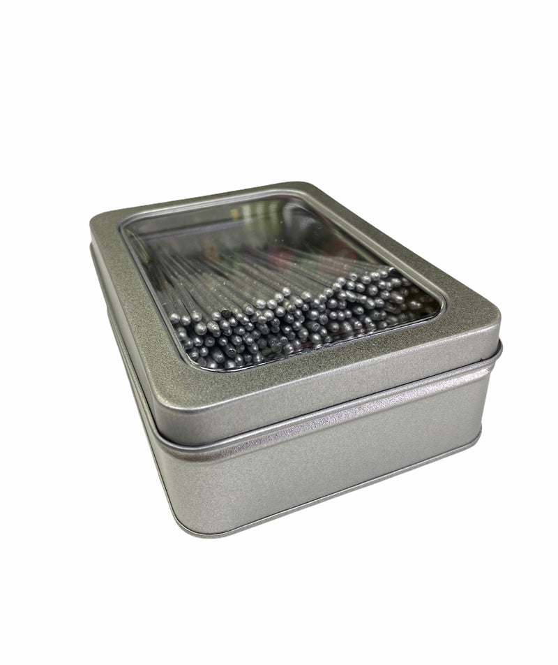 300 x 4" Silver Cake Sparklers in Premium Storage Tin