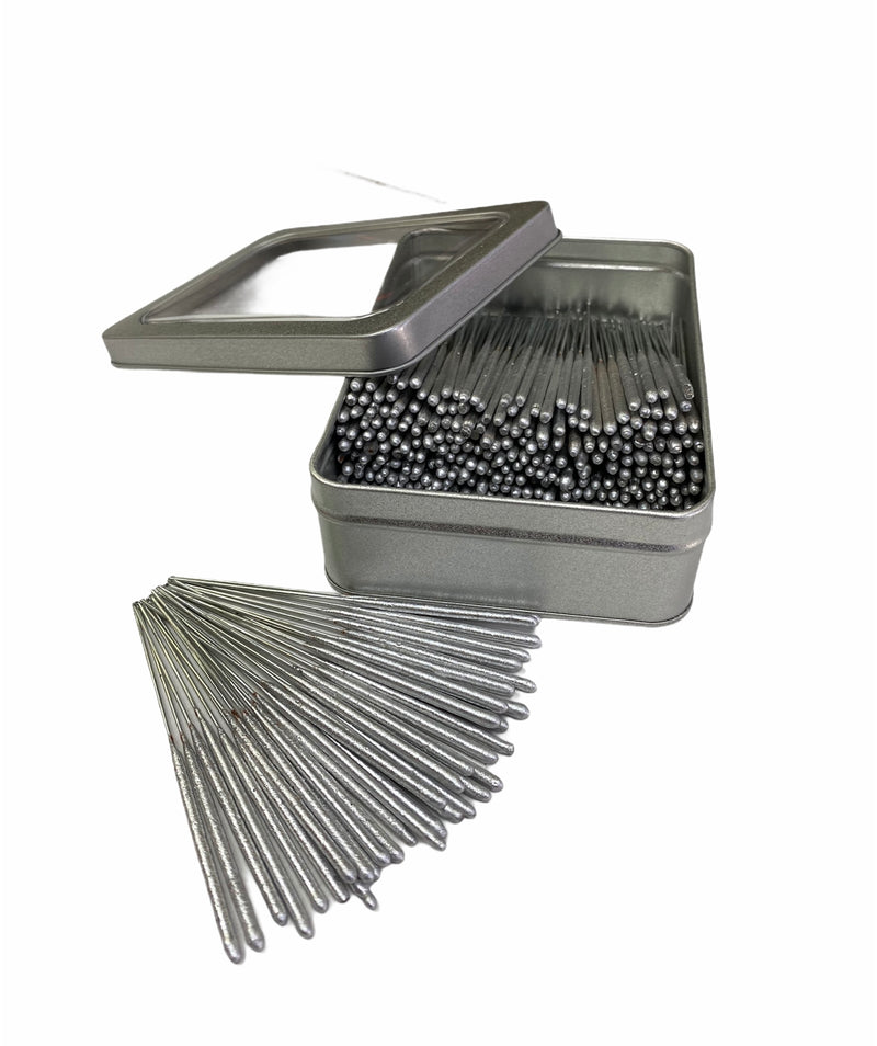 300 x 4" Silver Cake Sparklers in Premium Storage Tin