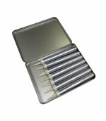 7 x 15cm Silver Ice Fountains in Premium Hinged Storage Tin