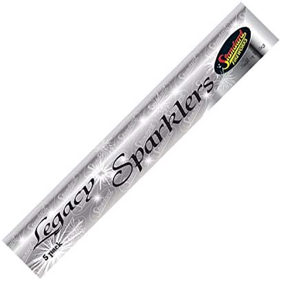 5 Packets of 10" Standard Fireworks Legacy Sparklers (5 per pack)