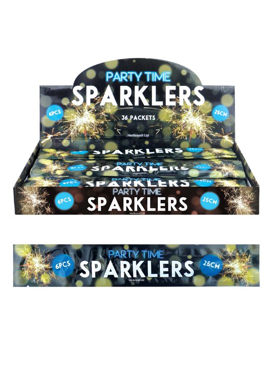5 Packets of 10" Party Time Sparklers (6 per pack)