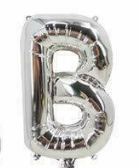 1 x 40" Giant Foil Letter Helium Balloon (Letters A-Z) - Silver