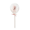 1 Packet of Rose Gold Mini Confetti Balloon Wands (5 per pack)