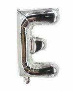 1 x 40" Giant Foil Letter Helium Balloon (Letters A-Z) - Silver