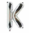 1 x 40" Giant Foil Letter Helium Balloon (Letters A-Z) - Silver
