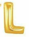 1 x 40" Giant Foil Letter Helium Balloon (Letters A-Z) - Gold