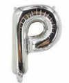 1 x 40" Giant Foil Letter Helium Balloon (Letters A-Z) - Silver