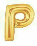 1 x 40" Giant Foil Letter Helium Balloon (Letters A-Z) - Gold