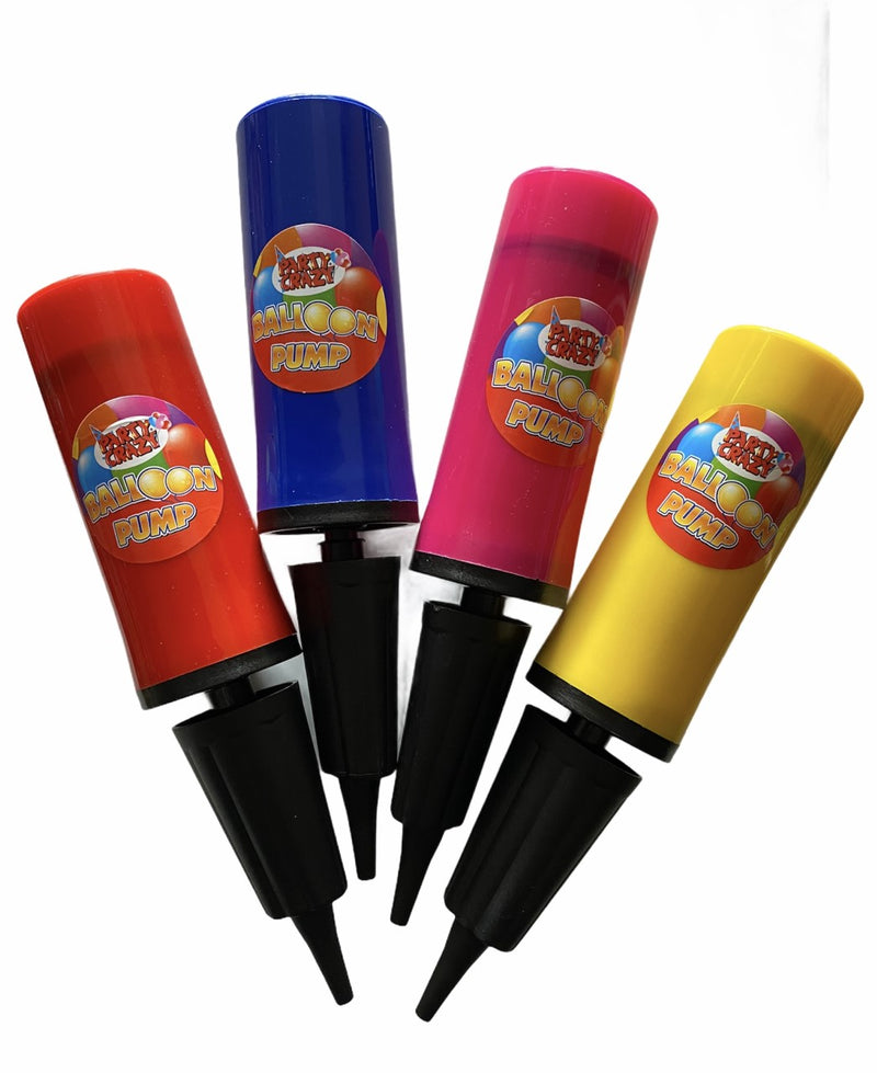 1 Party Crazy Balloon Pump - Choice of Colours (Blue, Pink, Red or Yellow)