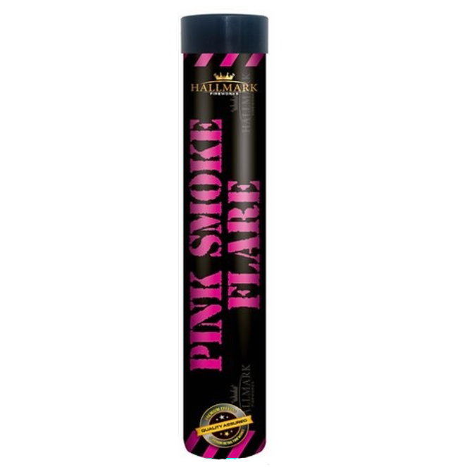 1 x 90 - 120 Seconds Hallmark Smoke Flares - Pink