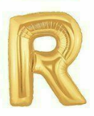 1 x 40" Giant Foil Letter Helium Balloon (Letters A-Z) - Gold