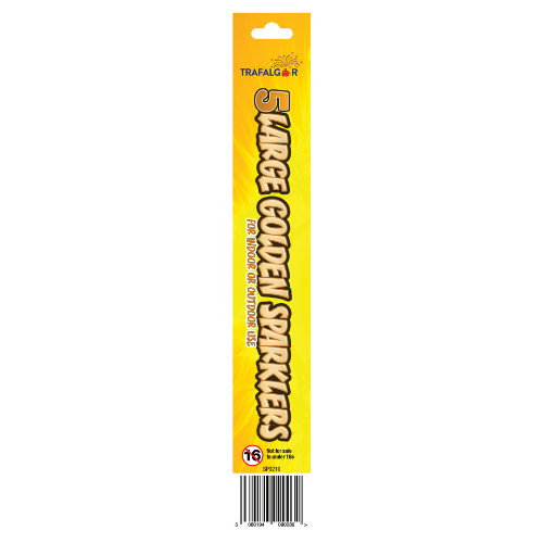 1 Packet of 10" Trafalgar Large Sparklers (5 per pack)