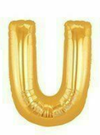1 x 40" Giant Foil Letter Helium Balloon (Letters A-Z) - Gold