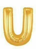 1 x 40" Giant Foil Letter Helium Balloon (Letters A-Z) - Gold