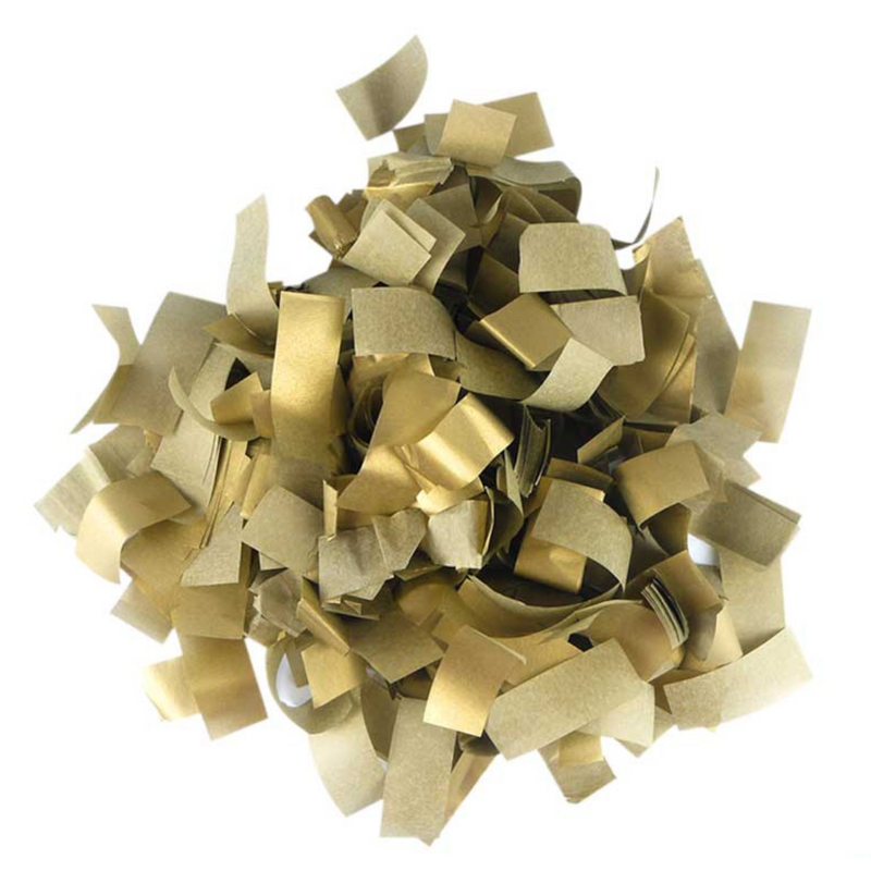 8 x 80cm Party Time Confetti Cannon - Gold Paper