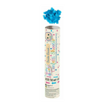 24 x 20cm Henbrandt Gender Reveal Discreet Packaging Confetti Cannons - Blue