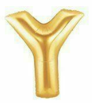 1 x 40" Giant Foil Letter Helium Balloon (Letters A-Z) - Gold