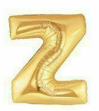 1 x 40" Giant Foil Letter Helium Balloon (Letters A-Z) - Gold