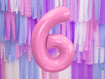 1 x 34" Giant Foil Number 6 Helium Balloon Baby Pink