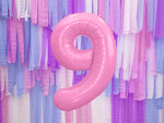 1 x 34" Giant Foil Number 9 Helium Balloon Baby Pink