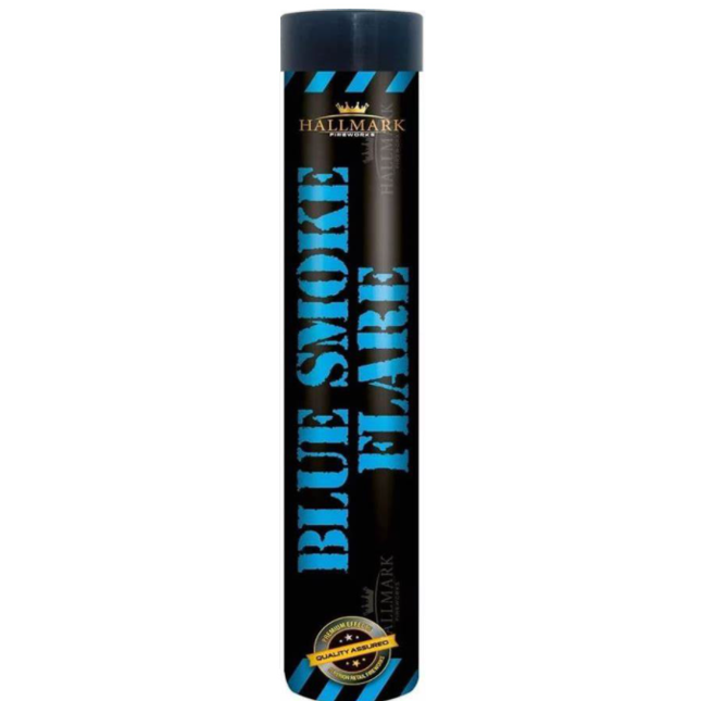 1 x 90 - 120 Seconds Hallmark Smoke Flare- Blue