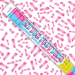 8 x 50cm Trafalgar Gender Reveal Confetti Cannons - Pink